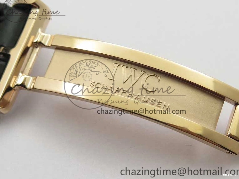 MIROTIME 0427 Elegant Portugieser Perpetual Calendar IW503302 RG V9F 1:1 Best Edition Gray Dial on Black Leather Strap A 7096